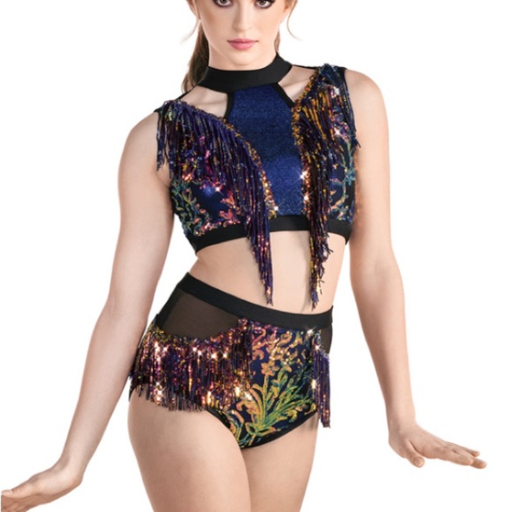 Sequin Fringe Dance Costume- Girl MC